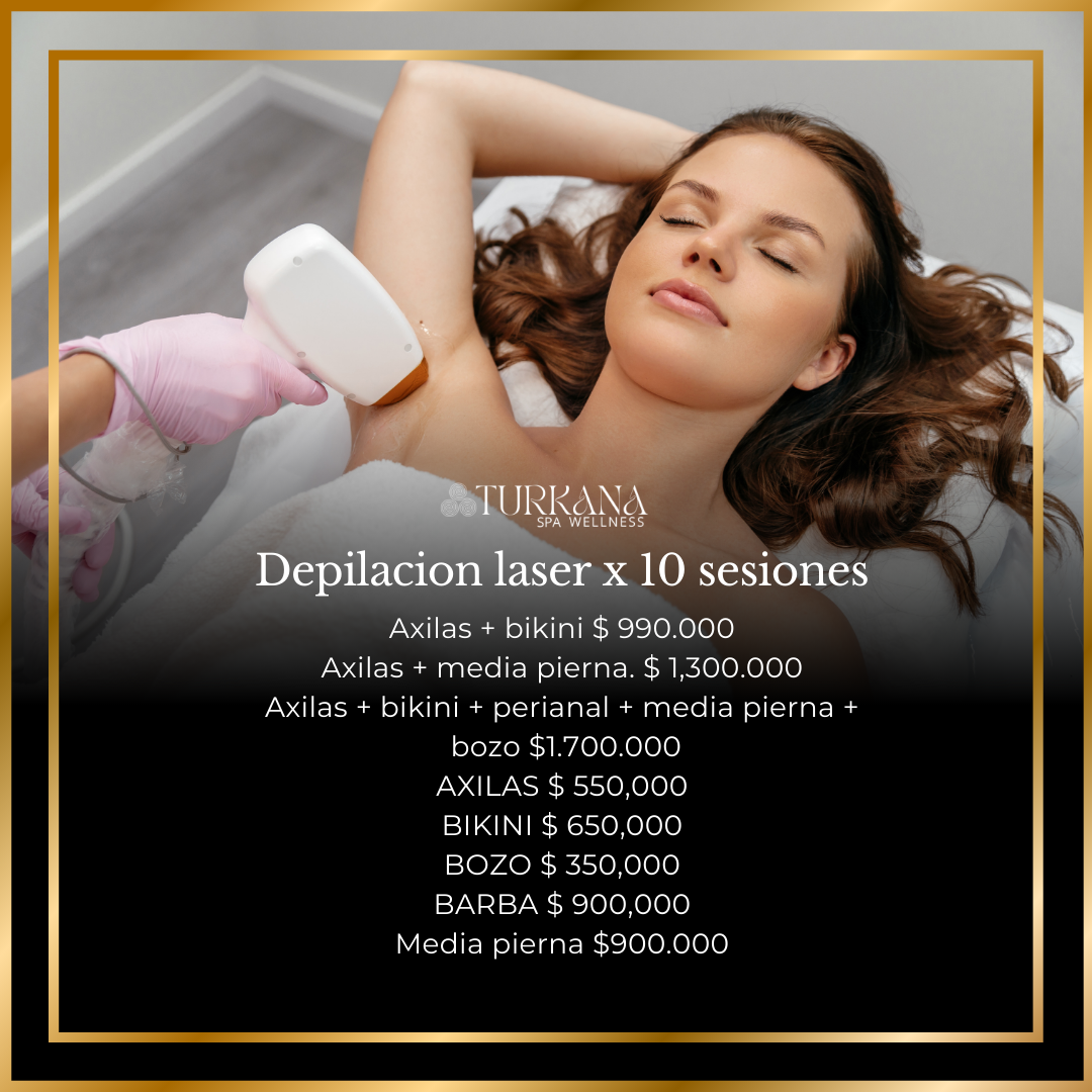 Depilacion laser x 10 sesiones