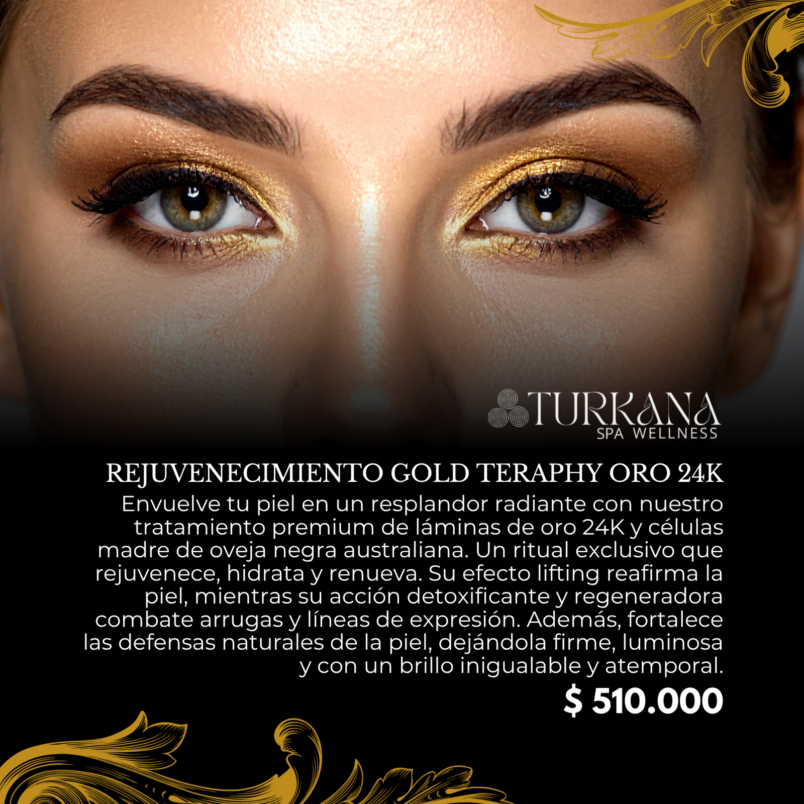Rejuvenecimiento Gold teraphy oro 24K
