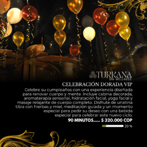 Celebración dorada VIP