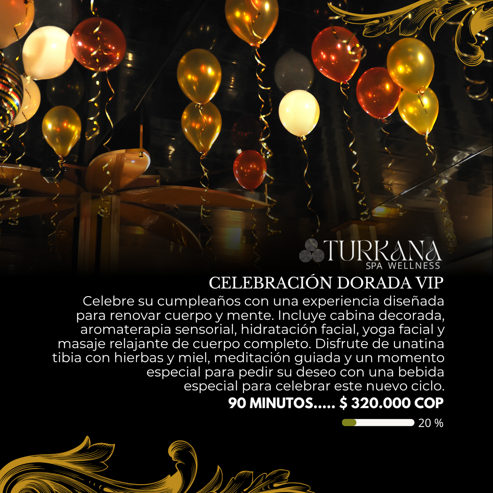 Celebración dorada VIP